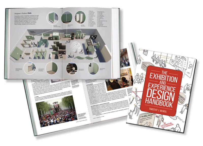 A peek inside the Exhibition and Experience Design Handbook by Timothy J. McNeil