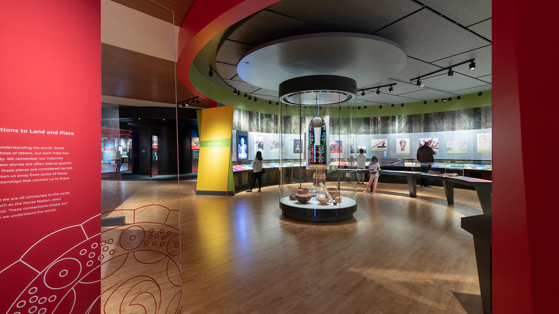 Native American museum with modern indigenous art