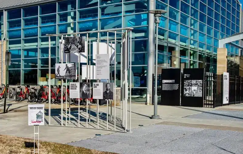 Anacostia Community Museum’s Men of Change exhibition. Photo by Michael Barnes, Smithsonian’s Anacostia Community Museum via Smithsonian Magazine.